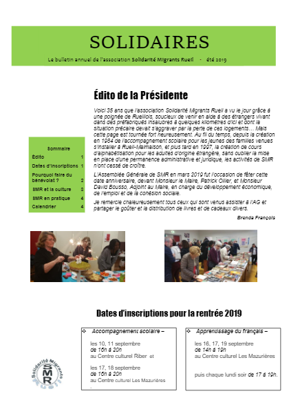 Journal Solidaires 2019