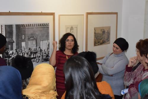 SMR Solidarité Migrants Rueil Visite culturelle exposition Batir Ecole Suresnes